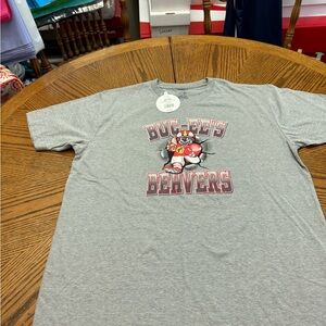 Gray New with Tags Football Buc-ee's Beavers T-Shirt